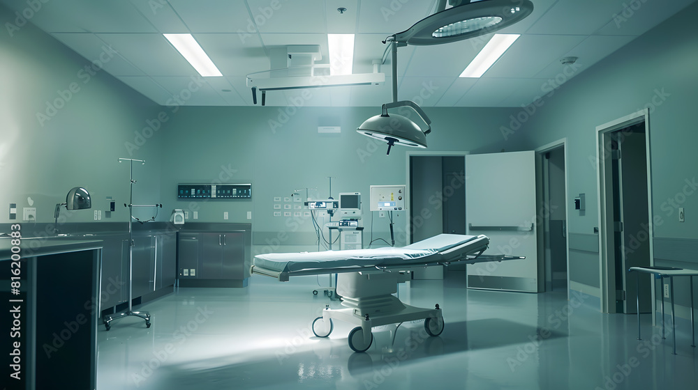 Poster Empty operation room ready to be used : Generative AI
