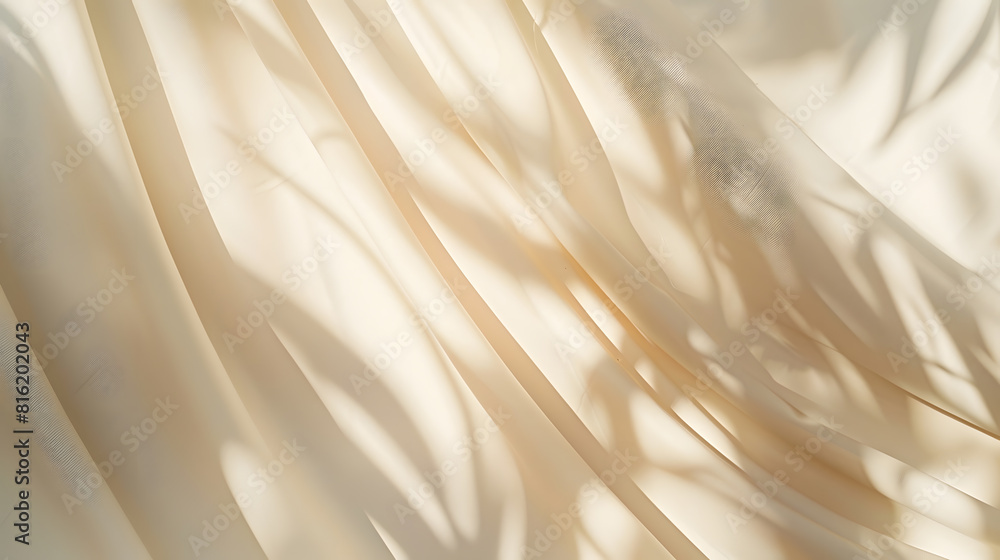 Poster minimalistic abstract gentle light beige background for product presentation with light and shadow o