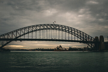 Sydney bridge during the day