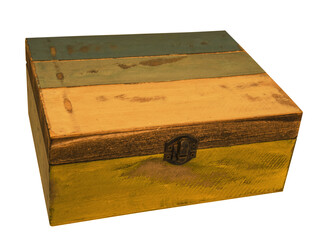 beautiful antique wooden box with clasp