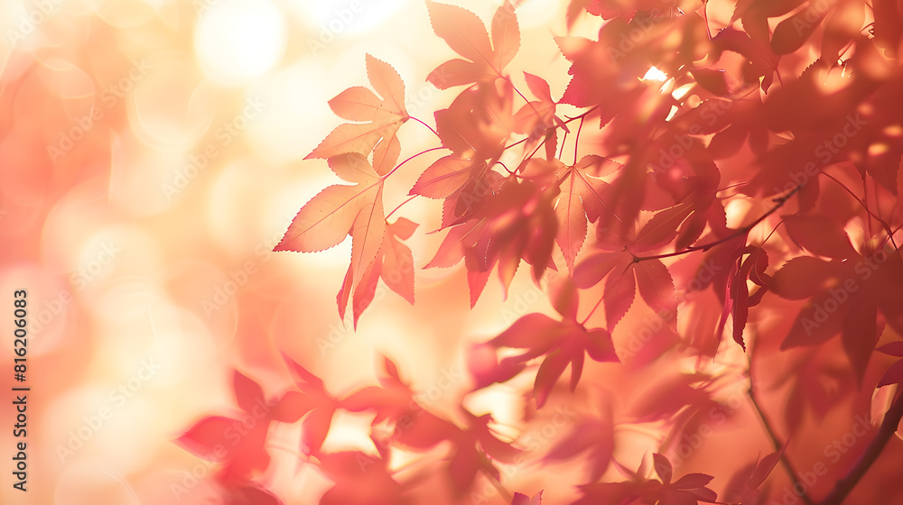 Poster autumn background space : generative ai