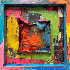 colorful wall frame --v 6.0 - Image #2 @image