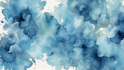 Abstract blue watercolor background