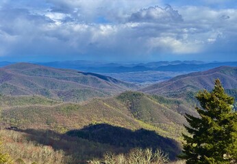 Blue Ridge Parkway overlook  near Asheville NC