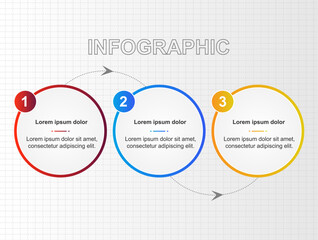 Infográfico passo a passo com número