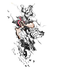 mask, photo mask, watercolor effect, png, geometric print pattern