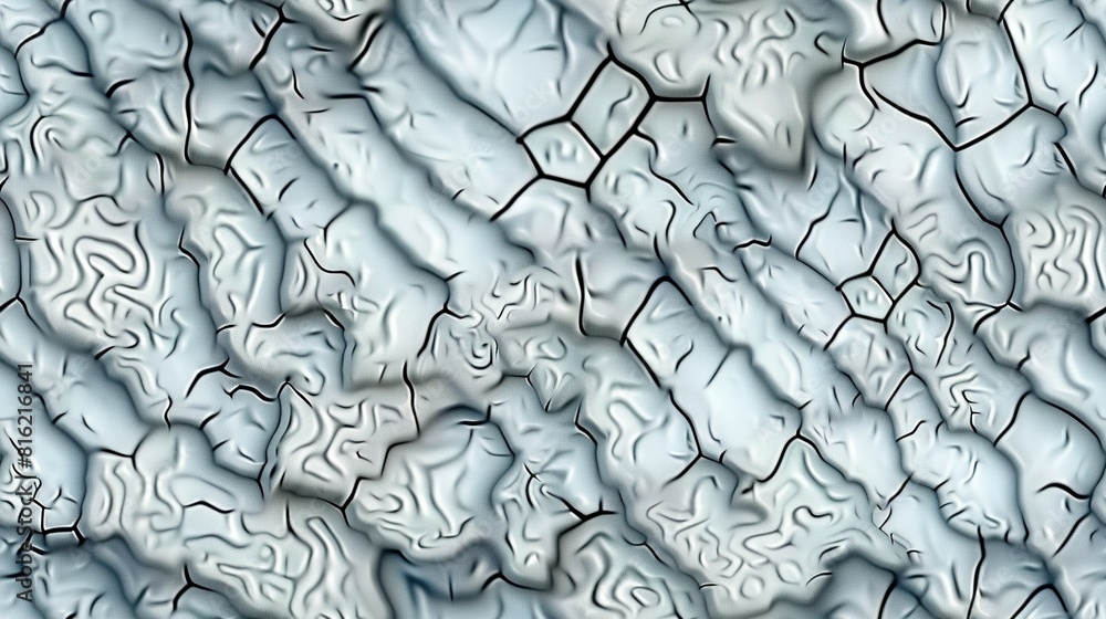 Poster a close-up image of a textured surface exhibiting a pattern of wavy lines and minute dots