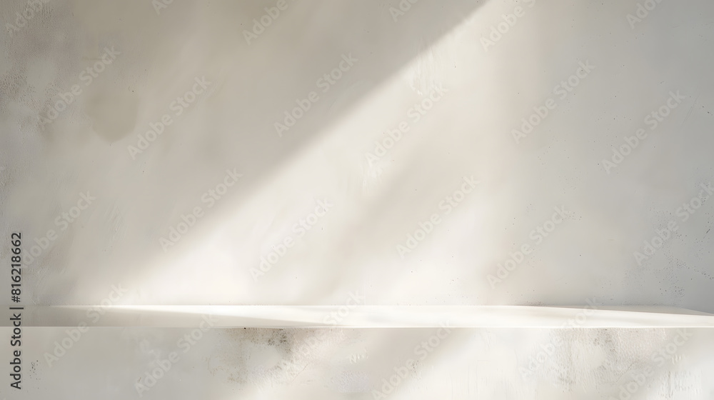 Poster Texture of wall and plaster Horizontal line Minimalism Empty template and mockup : Generative AI