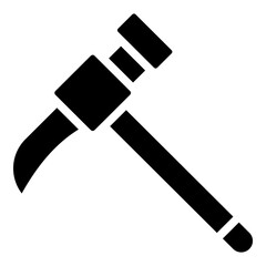 Hammer Glyph Icon Design
