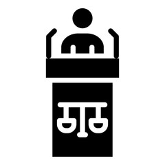 Speech Glyph Icon Design