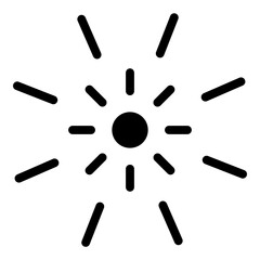 Flare Glyph Icon Design
