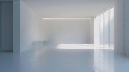 Empty room in a modern house : Generative AI