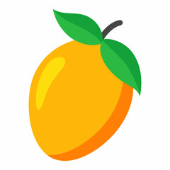 Vibrant Mango Icon SVG for Fresh and Juicy Graphic Designs