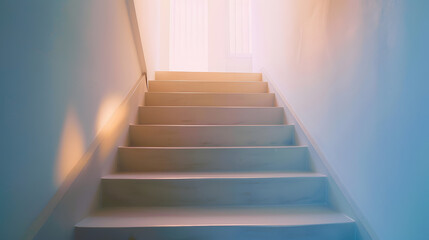 interior apartment room stairs steps staircase inside house : Generative AI