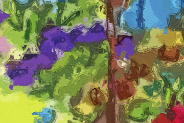 Oil paintings and various flowers, chrysanthemums, monkeys, tigers, landscapes, fruits, lotus leaves, lotus flowers, and beautiful ponds