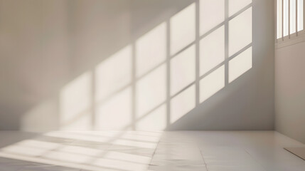 Obraz premium Empty space empty wall in a bright room : Generative AI