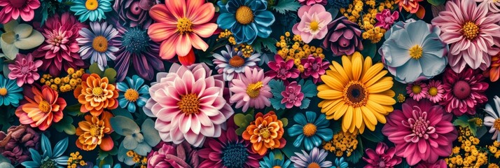 Flowers background for seasonal allergy concept