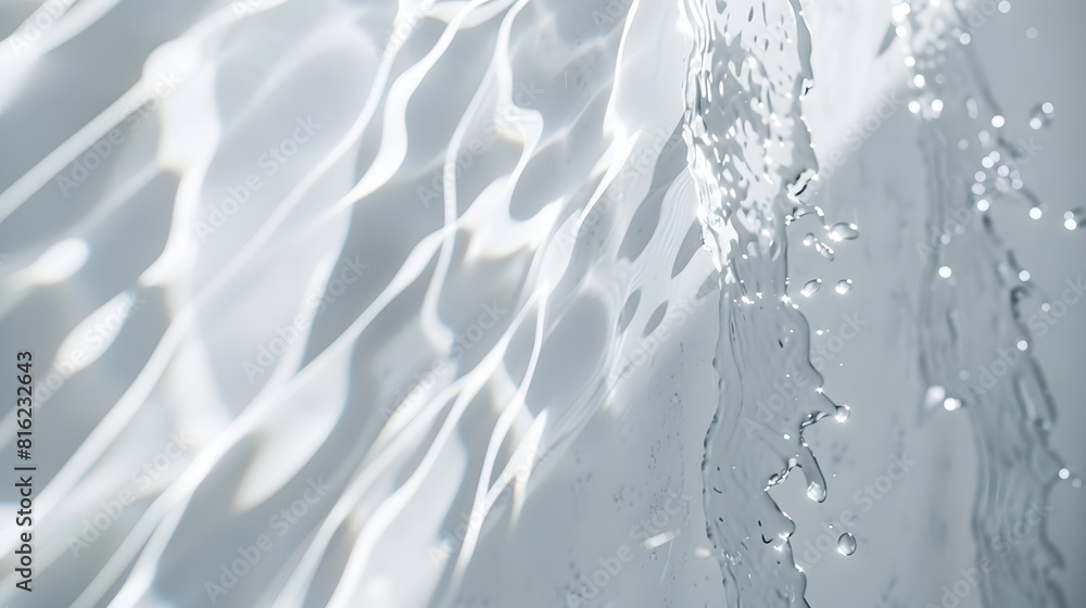 Aufkleber blurred defocused water texture overlay effect for photo and mockups organic drop diagonal shadow an