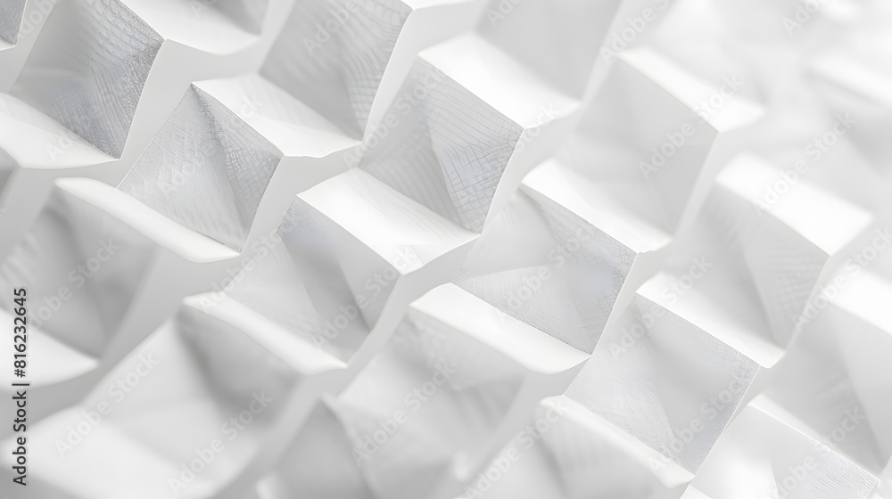 Poster White checkered paper texture background : Generative AI