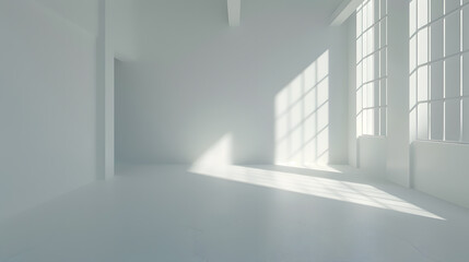 Obraz premium Empty white room : Generative AI