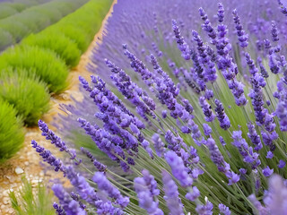 Close Encounters. Lavender Flowers in Provence.