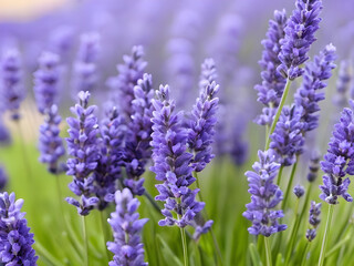 Obraz premium In Full Bloom. The Majesty of Lavender Flowers Up Close.