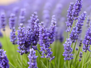 In Full Bloom. The Majesty of Lavender Flowers Up Close.