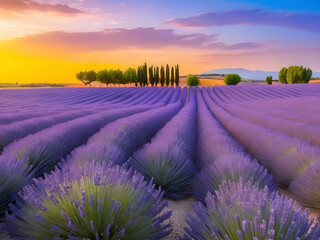 Lavender Bliss. Embracing the Summer Fields.