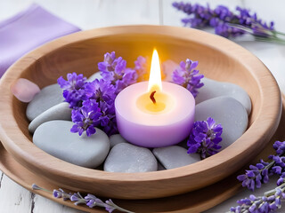 Tranquil Flames. Guided Zen Meditation with Lavender Essence.