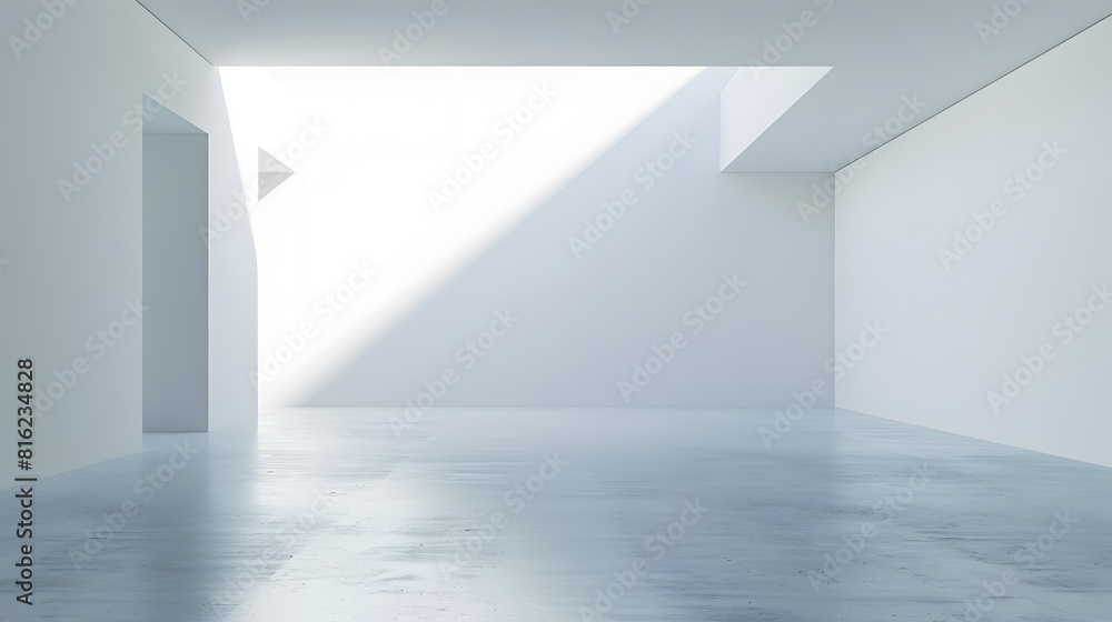 Poster empty square by modern architectures : generative ai
