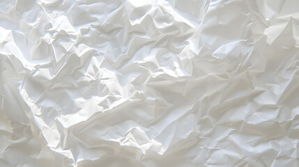 Obraz premium Blank white crumpled and creased paper poster texture background : Generative AI
