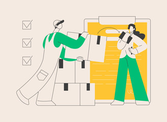 Dealership abstract concept vector illustration.