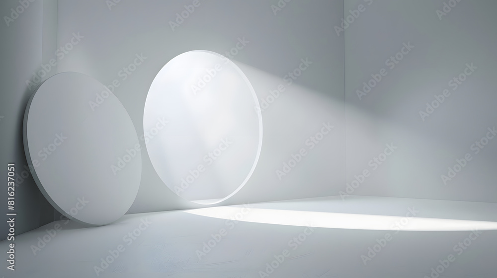 Poster gray background for product presentation with beautiful lights and shadows : generative ai