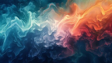 Fototapeta premium A detailed digital illustration of the ocean's surface