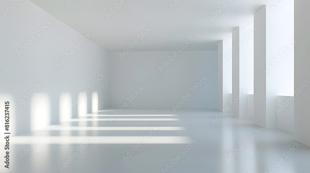 Poster empty square by modern architectures : generative ai