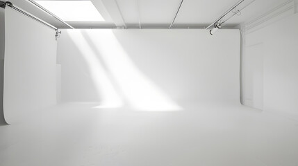 Empty white room : Generative AI