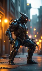 statue, soldier, warrior, robot, art, toy, 3d, woman, knight, sculpture, metal, figure, fantasy, gun, sword