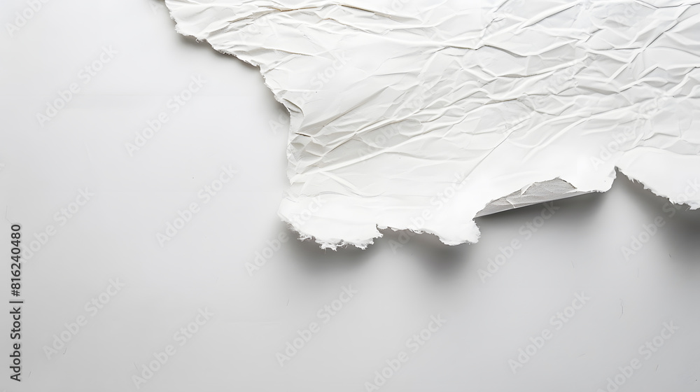 Aufkleber paper with torn edges over white background : Generative AI