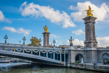 Bridge Alexander III on the Seine