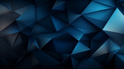 Fototapeta premium Abstract geometric composition, blue background design, 3d render 
