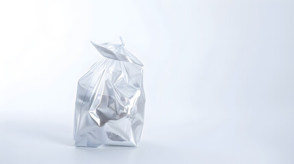 Pharmaceutical bag photographed over a pure white background : Generative AI