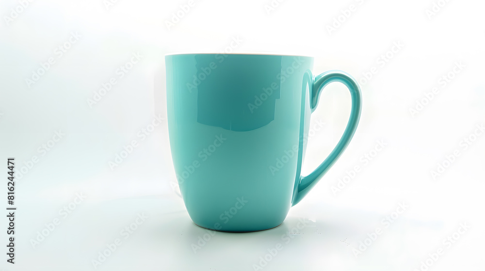 Poster empty mug isolated on white background : Generative AI
