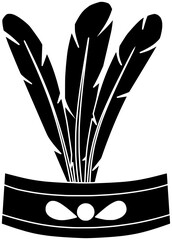 gawai illustration dayak silhouette ethnic logo enggang icon hornbill outline bird tribal house traditional art home pattern ornament malaysia shape kalimantan flower floral for vector graphic © blacksilhouette