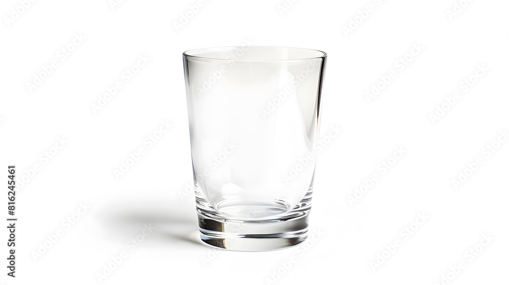 Poster empty drinking highball glass isolated on white background with clipping path glassware for home res