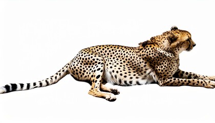 Cheetah wildlife animal mammal. isolated with white background