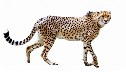 Cheetah wildlife animal mammal. isolated with white background