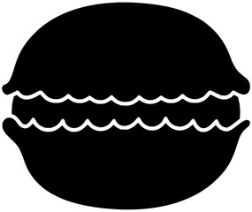 macaroon illustration cream silhouette vanilla logo sugar icon burger outline pastry macaron dessert food cake chocolate biscuit bakery cookie shape snack bake sandwich for vector graphic background