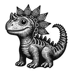 cute dinosaur illustration
