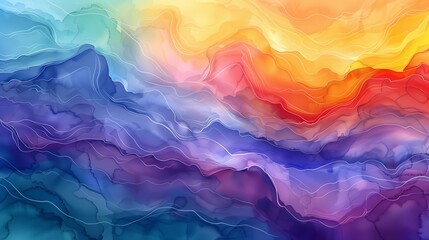 Fototapeta premium Multi-colored background. Multi-colored waves. Background for presentation