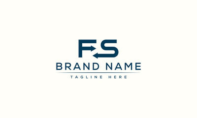 Logo design letter fs . Elegant modern. Vector template.